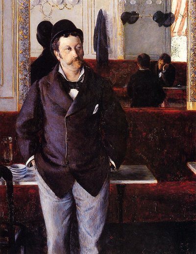 In a Café by Gustave Caillebotte